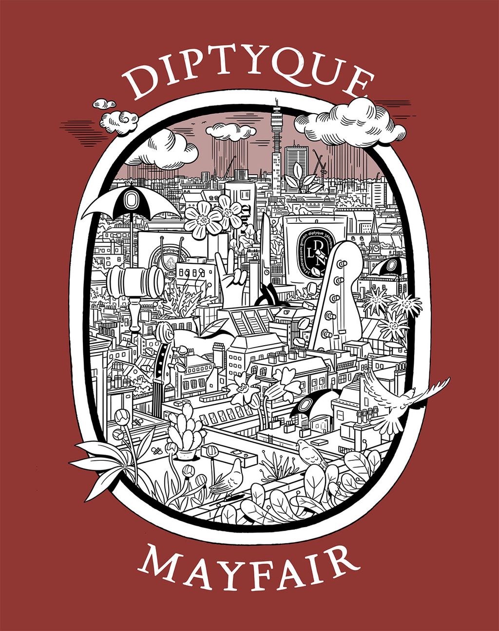 Illustration showcasing this artists portfolio