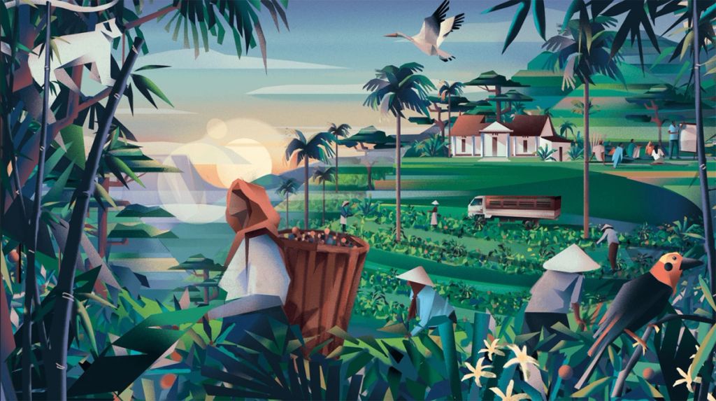 Illustration showcasing this artists portfolio