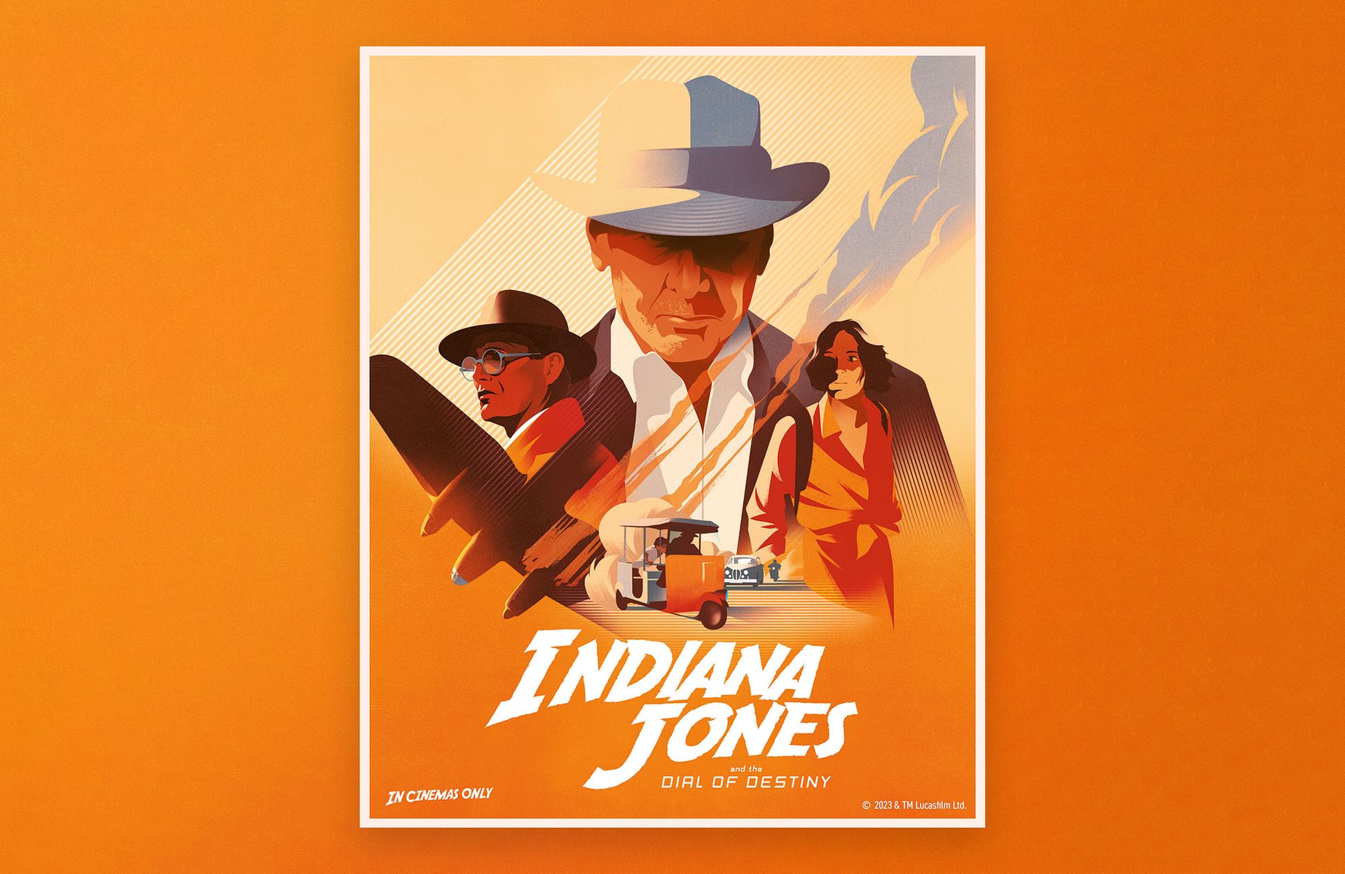 Indiana Jones - Dial of Destiny poster by Charlie Davis for Disney Studios UK