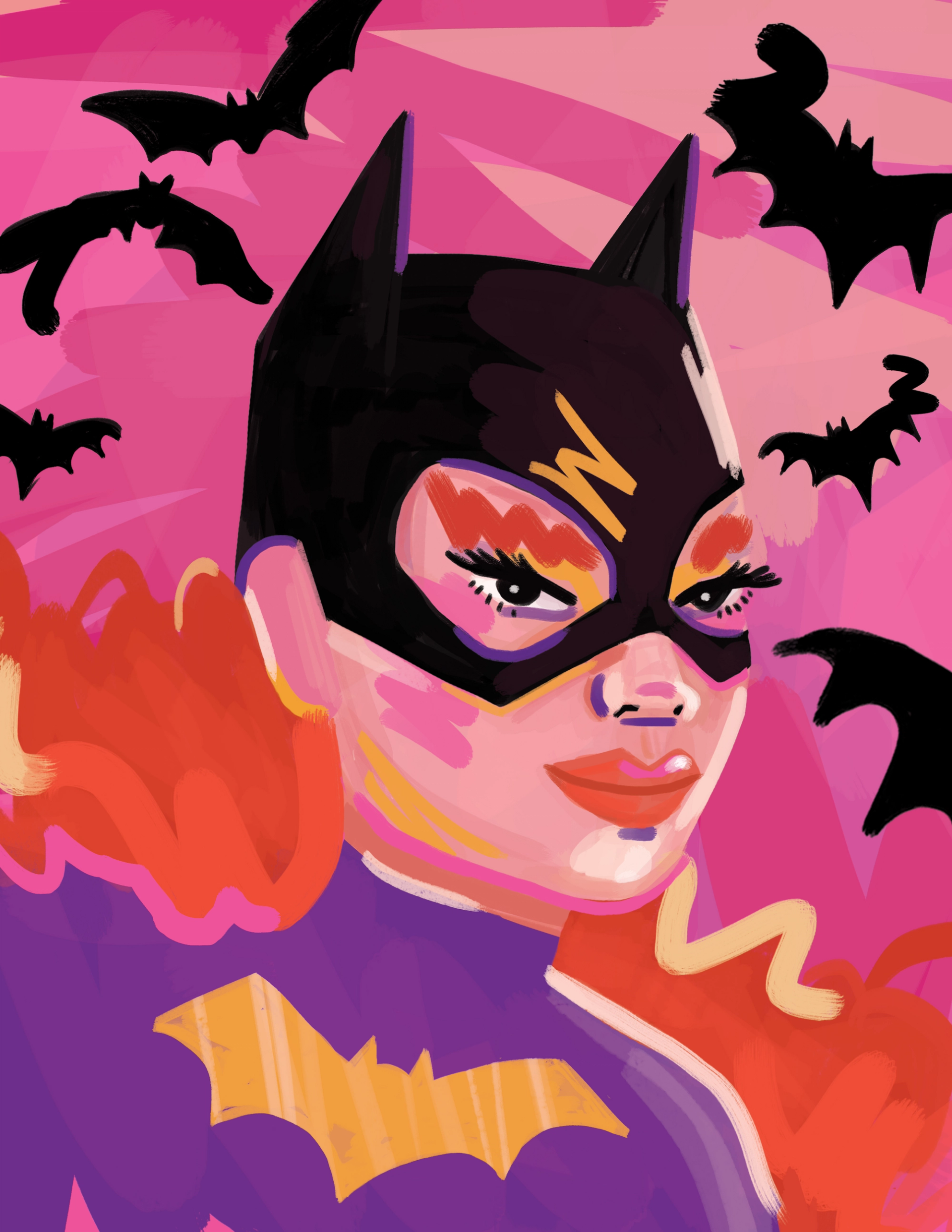 Niege Borges illustrated 'Batgirl' for Warner Bros. 100 anniversary celebrations