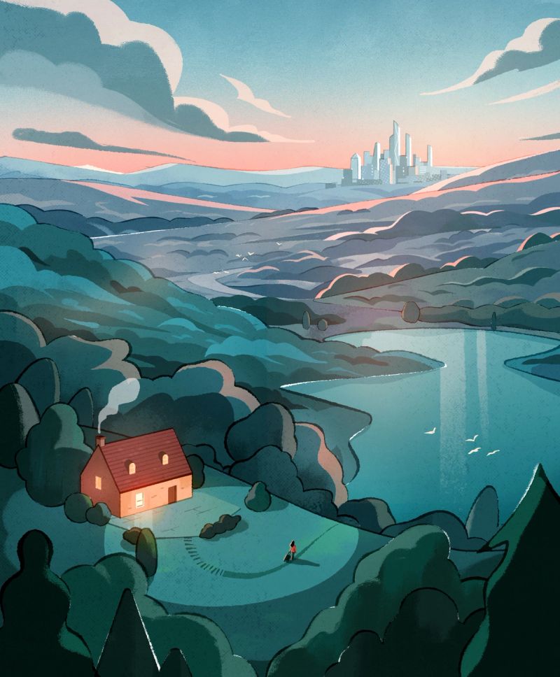 Illustration showcasing this artists portfolio