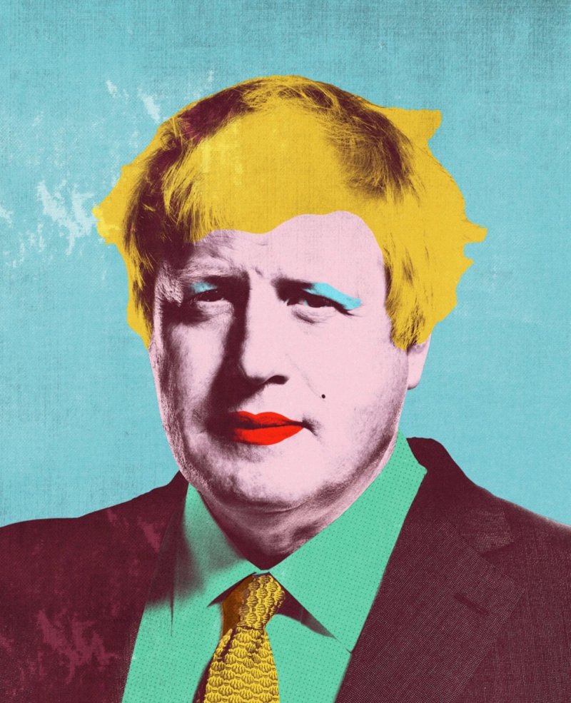 Michelle Thompson Boris Johnson illustration