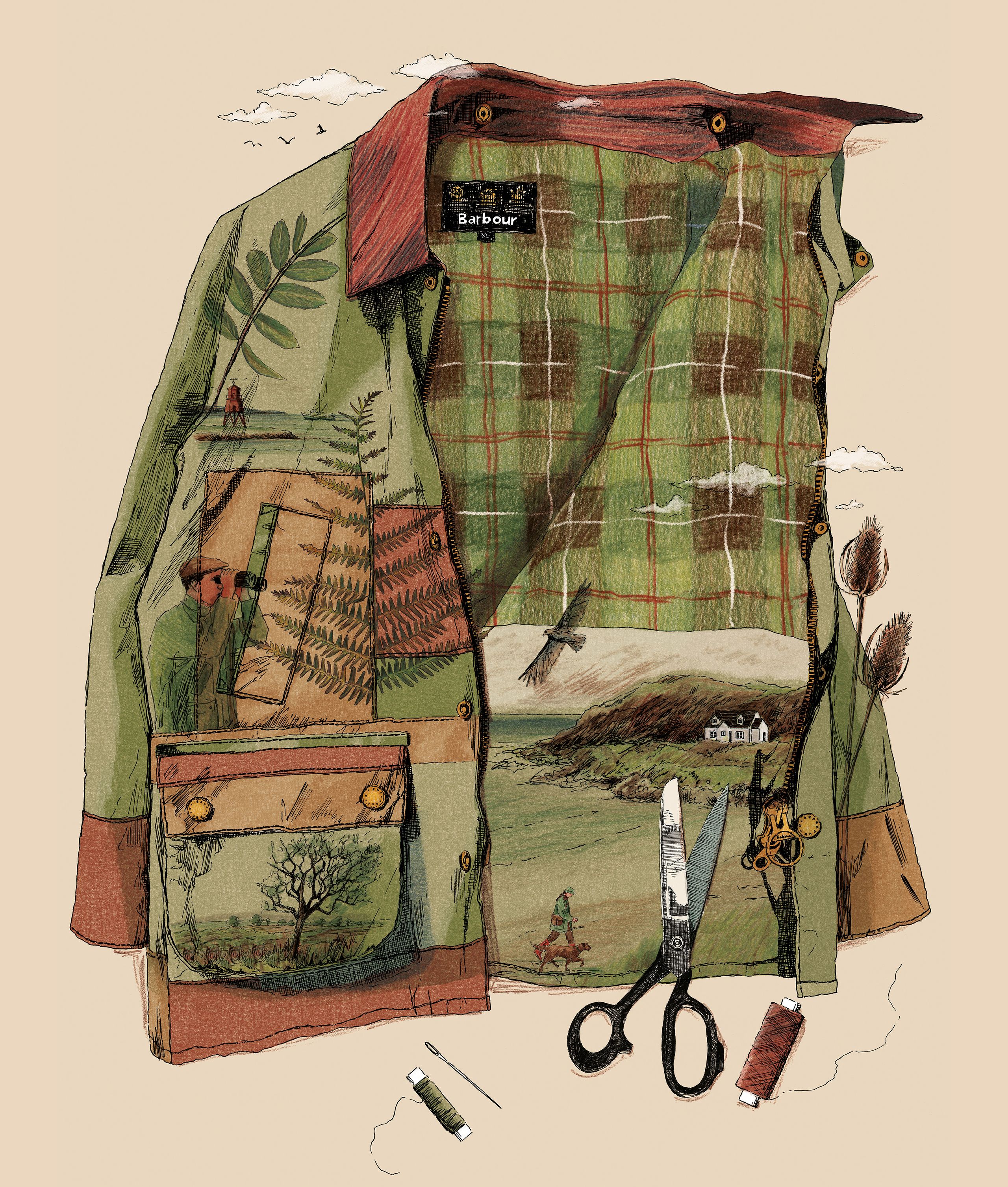 Illustration showcasing this artists portfolio