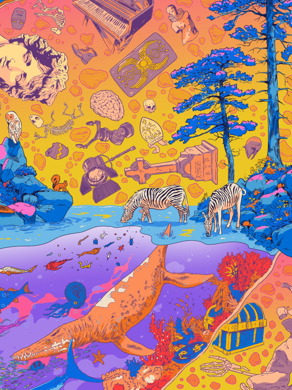 Illustration showcasing this artists portfolio