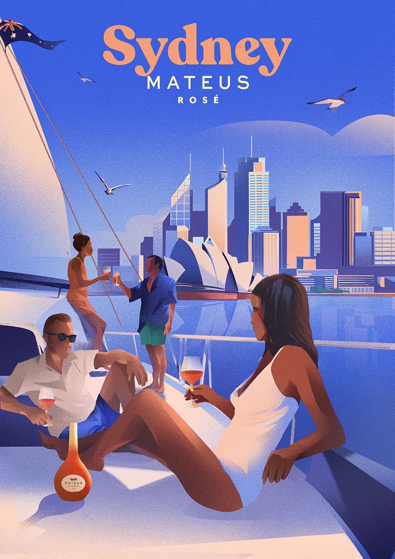 Illustration showcasing this artists portfolio