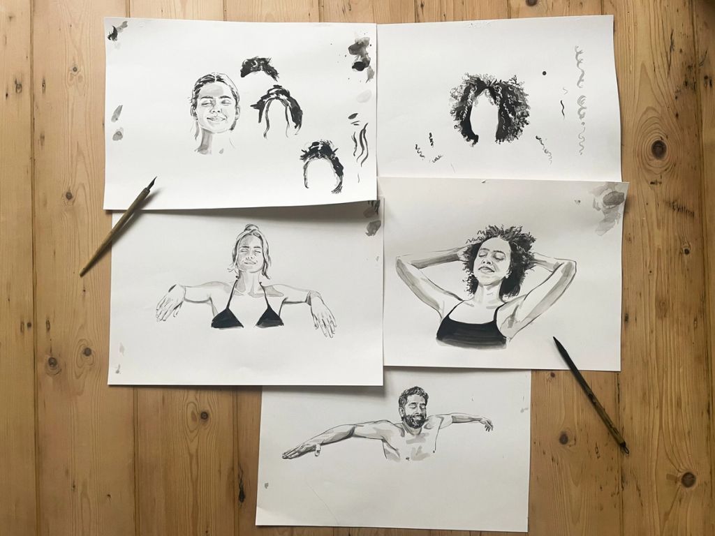 Illustration showcasing this artists portfolio