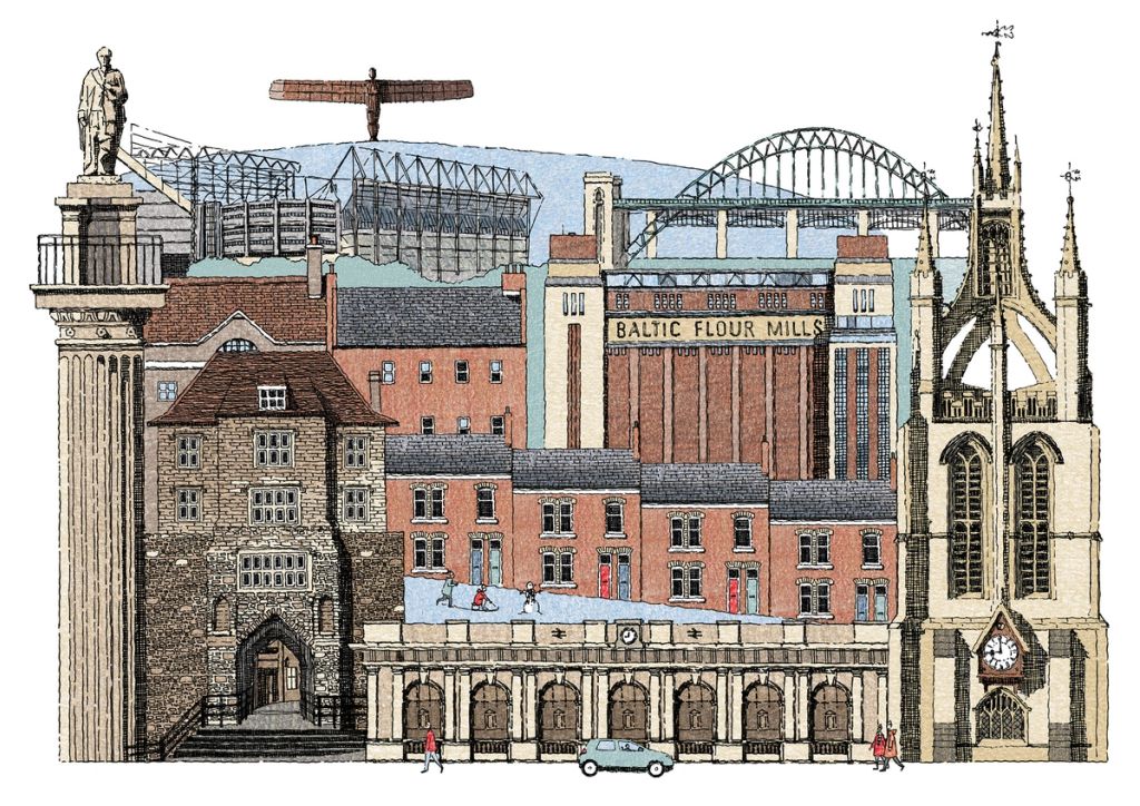 Illustration showcasing this artists portfolio