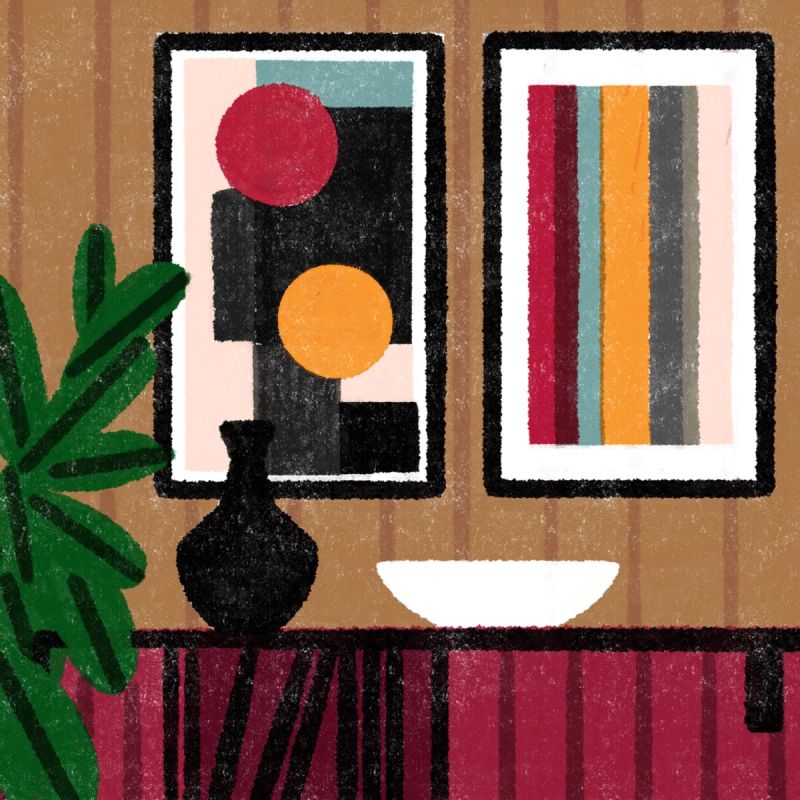 Illustration showcasing this artists portfolio