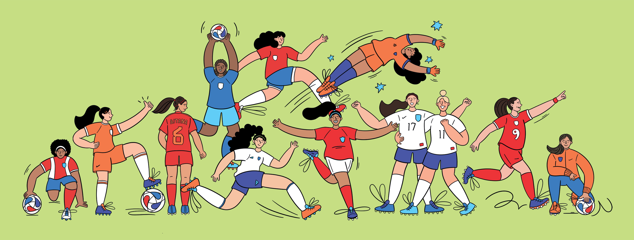 Illustration showcasing this artists portfolio