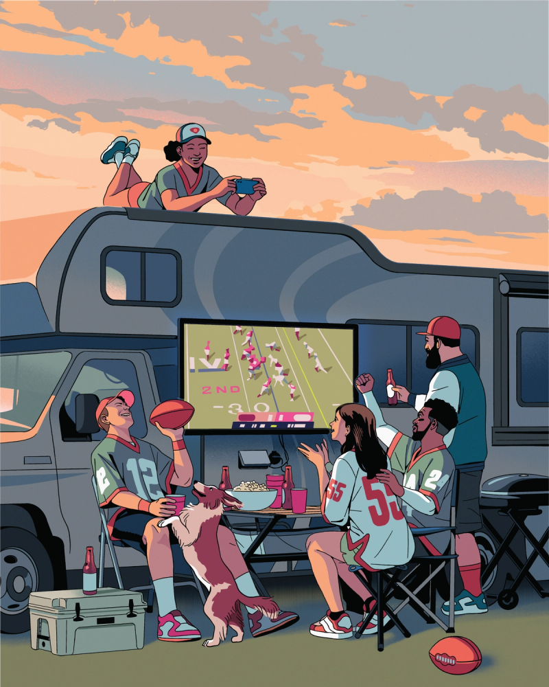 Illustration showcasing this artists portfolio