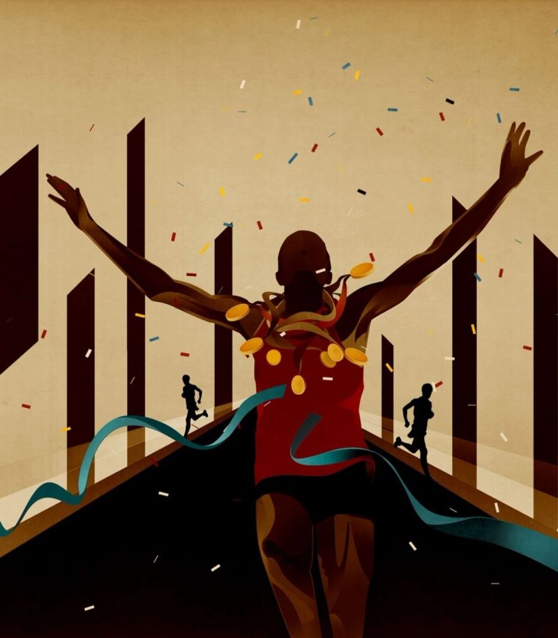 Illustration showcasing this artists portfolio