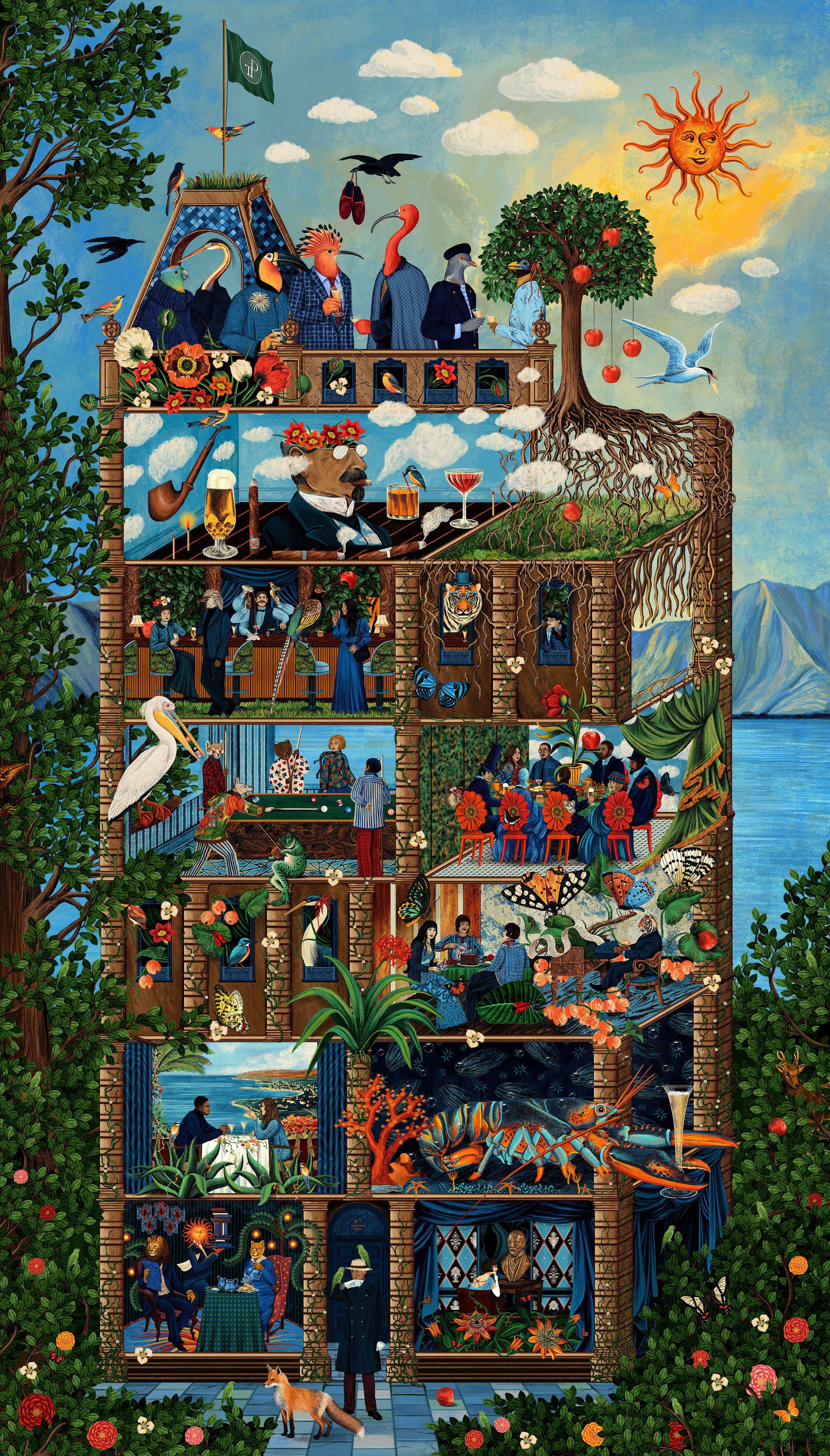 Illustration showcasing this artists portfolio