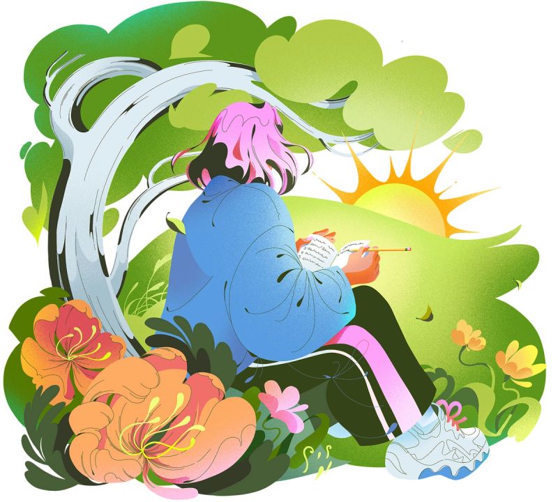 Illustration showcasing this artists portfolio