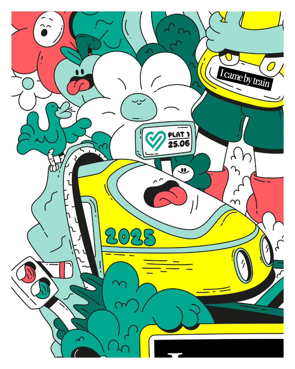 Illustration showcasing this artists portfolio