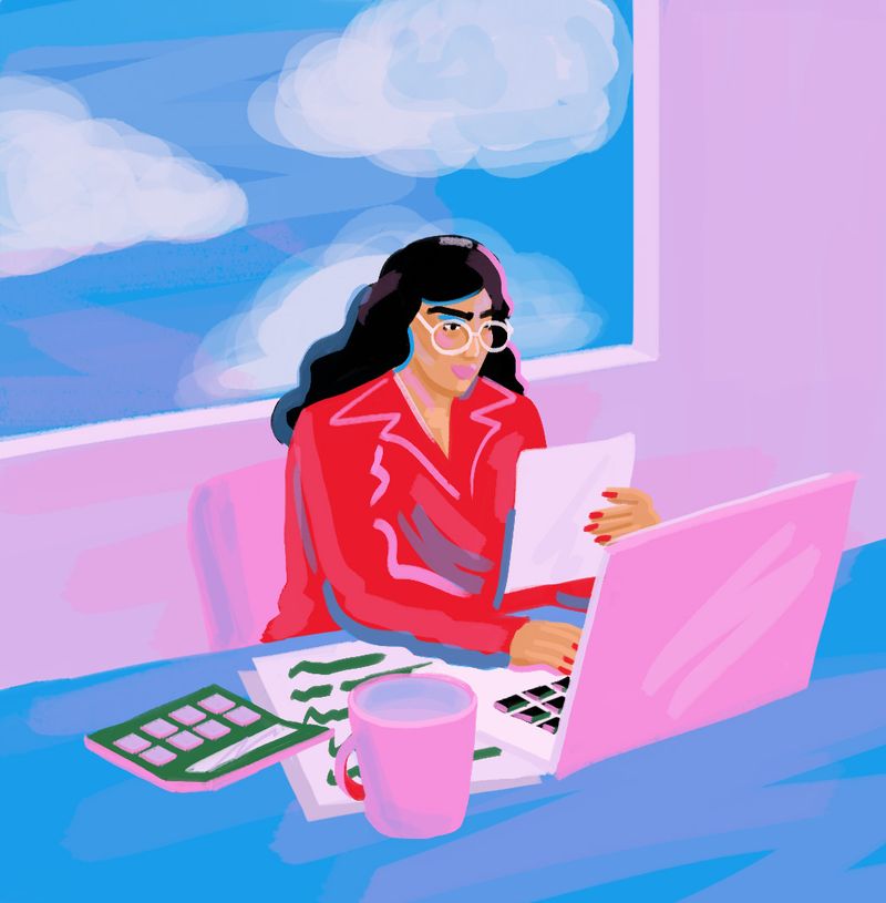 Illustration showcasing this artists portfolio