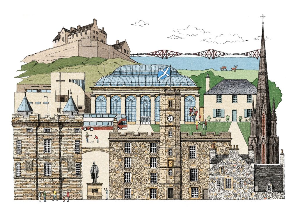 Illustration showcasing this artists portfolio