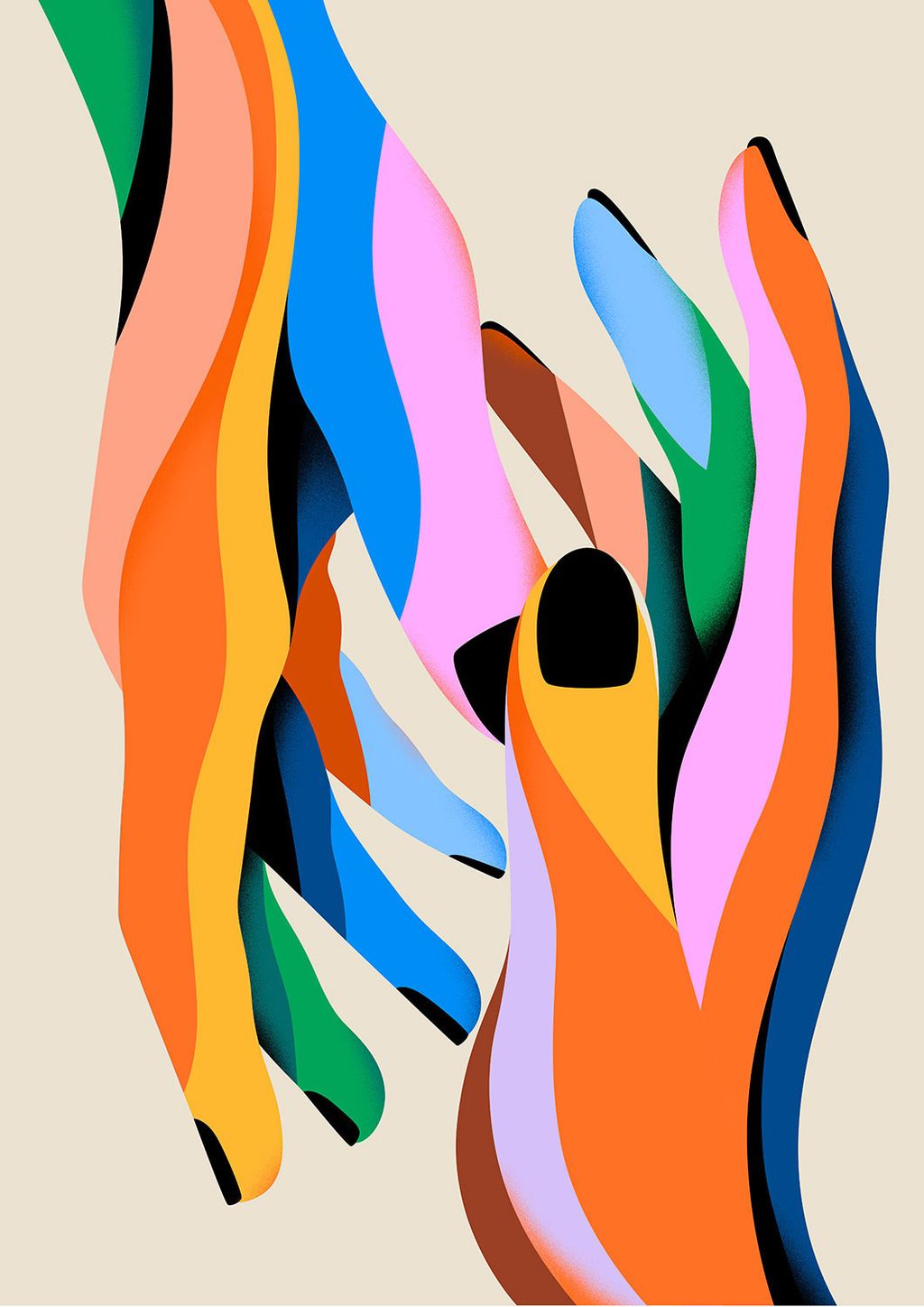 Illustration showcasing this artists portfolio