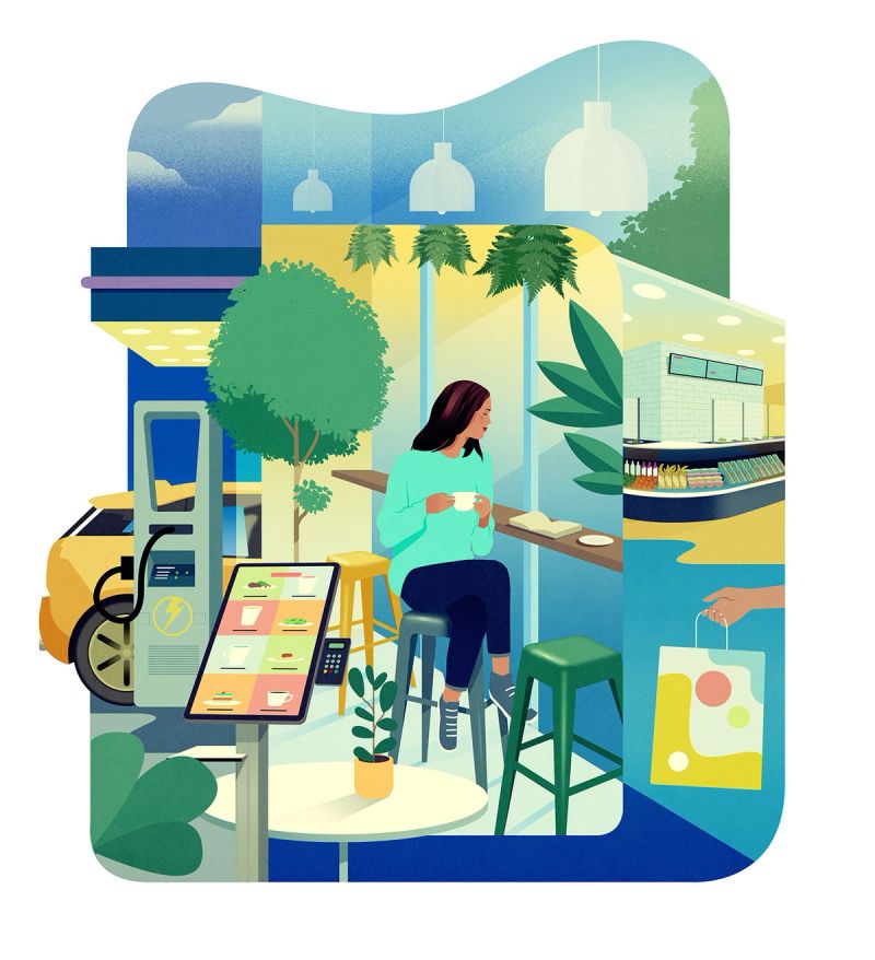 Illustration showcasing this artists portfolio