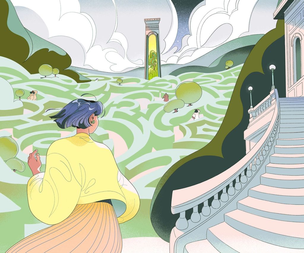 Illustration showcasing this artists portfolio