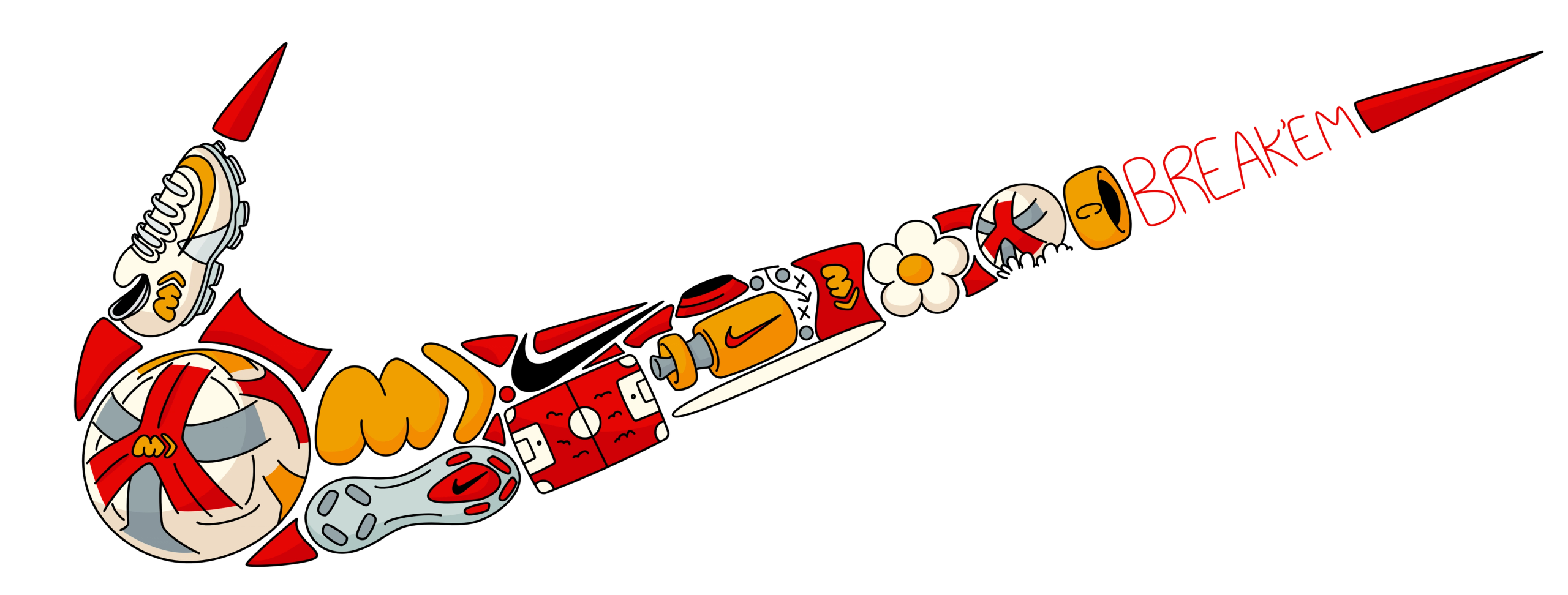 Illustration showcasing this artists portfolio