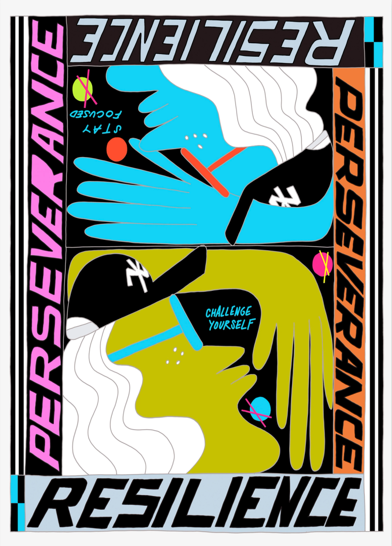 Illustration showcasing this artists portfolio