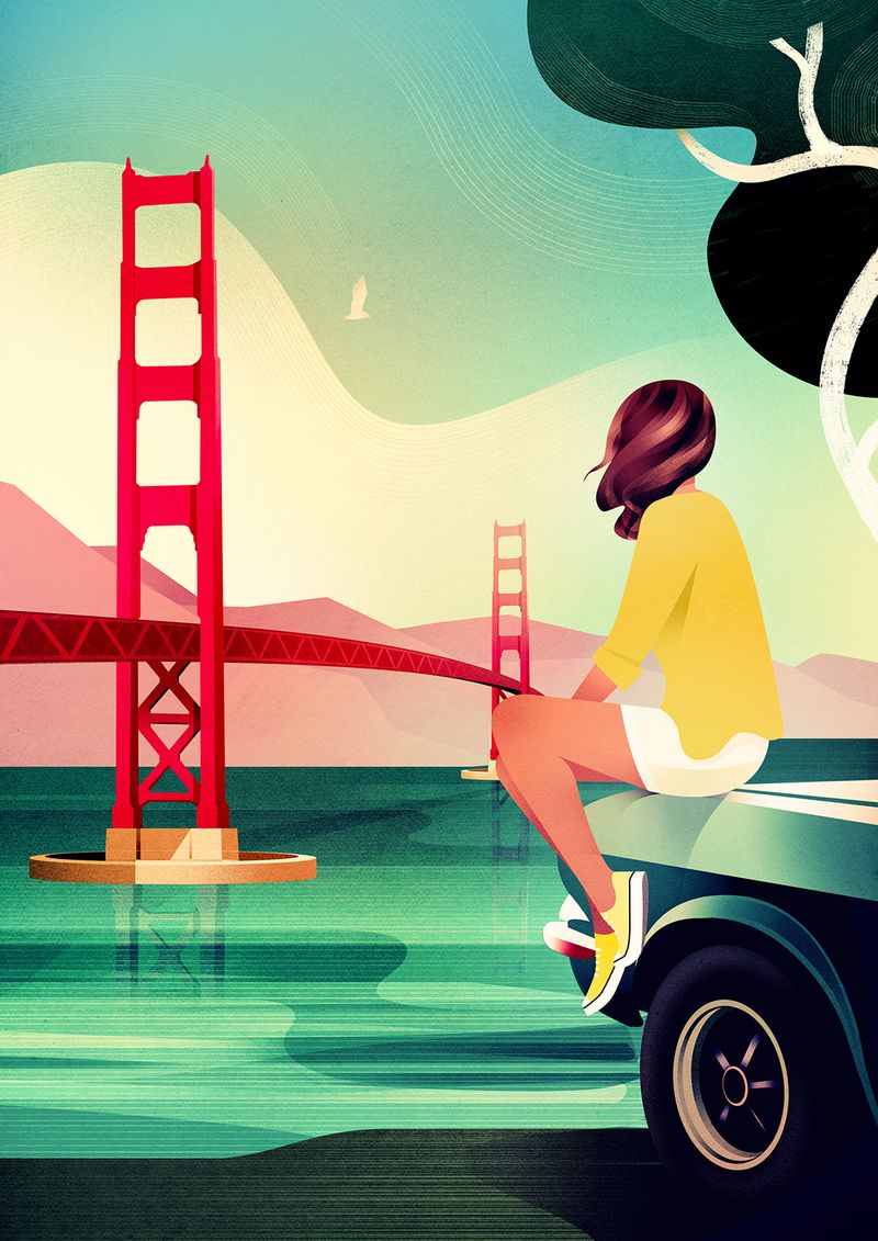 Illustration showcasing this artists portfolio