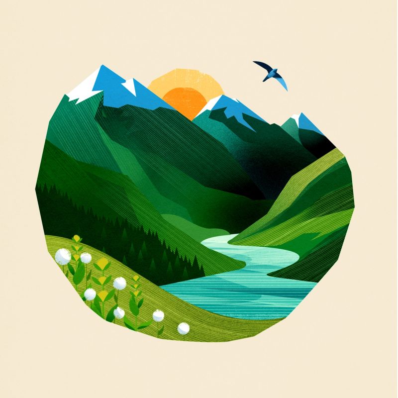Illustration showcasing this artists portfolio