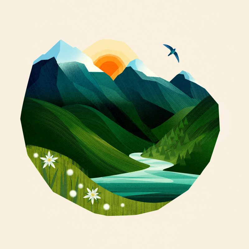 Illustration showcasing this artists portfolio