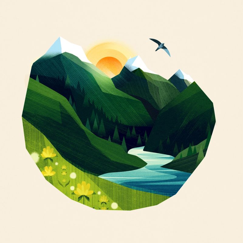 Illustration showcasing this artists portfolio