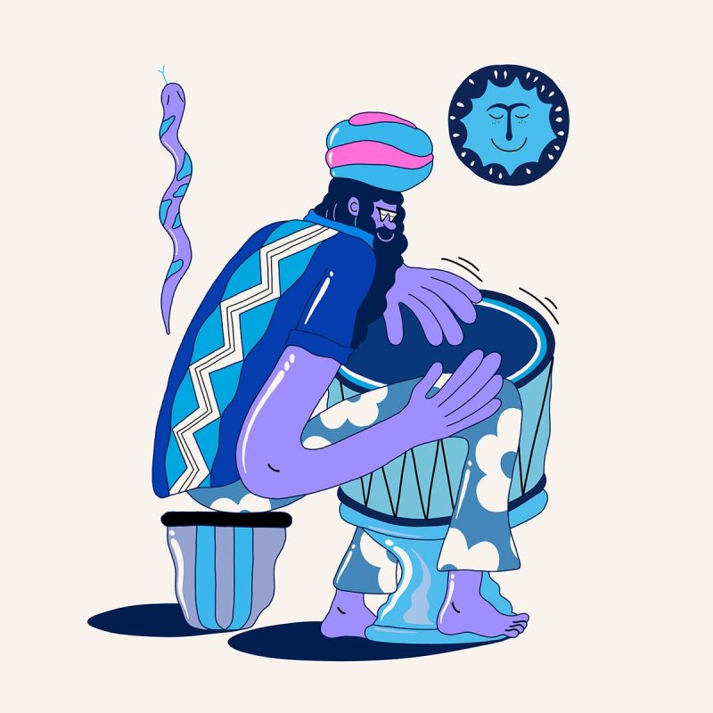 Illustration showcasing this artists portfolio