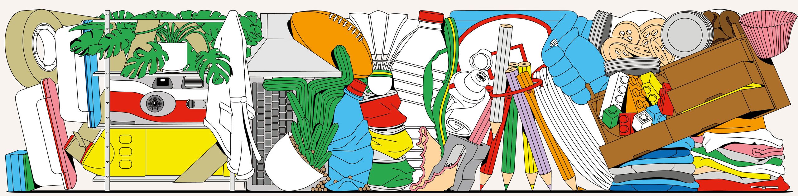 Illustration showcasing this artists portfolio