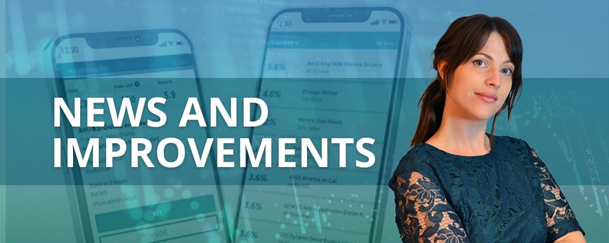 News and improvements