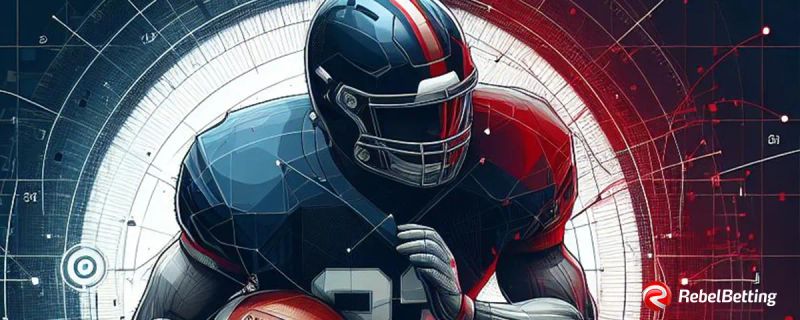 RebelBetting sports betting software logo with football player graphic