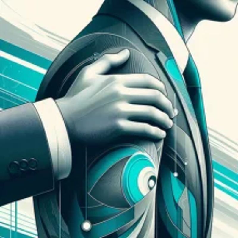 A close up of a person holding his hand on another persons shoulder to show support in safe betting