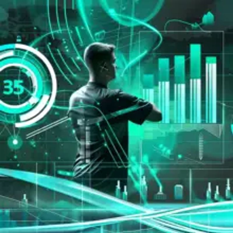 Illustration of charts and statistics for bet tracking