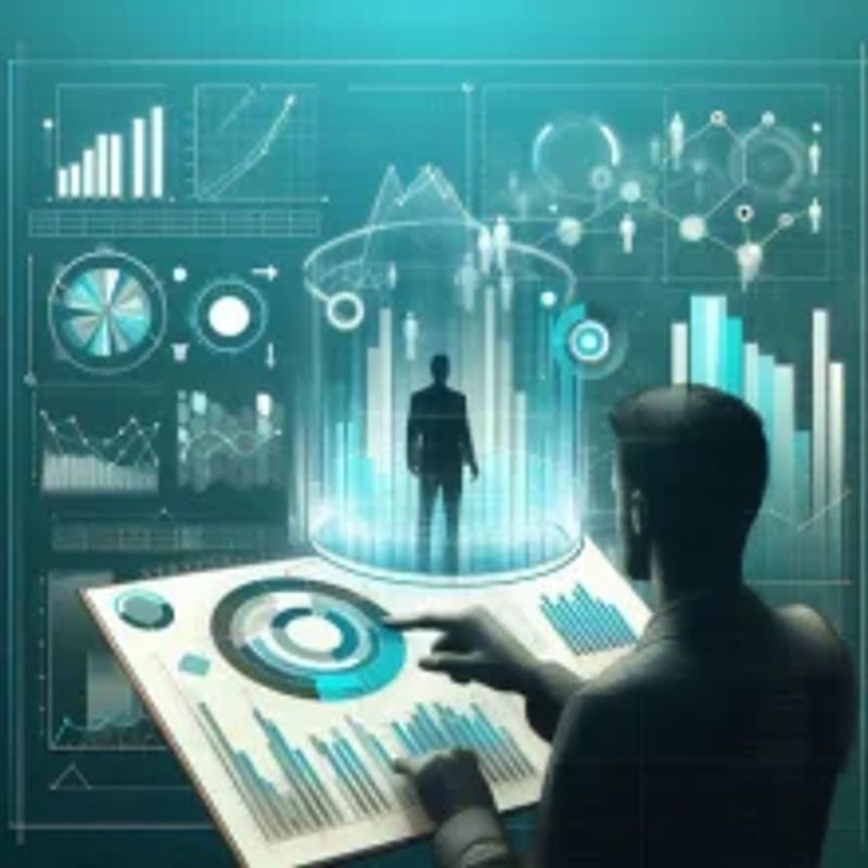 A person analyzing team performance and statistics