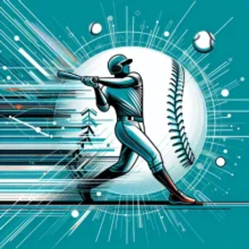A baseball player hitting a homerun to visualise proposition bets