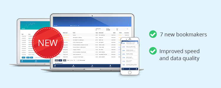 New bookmakers added!