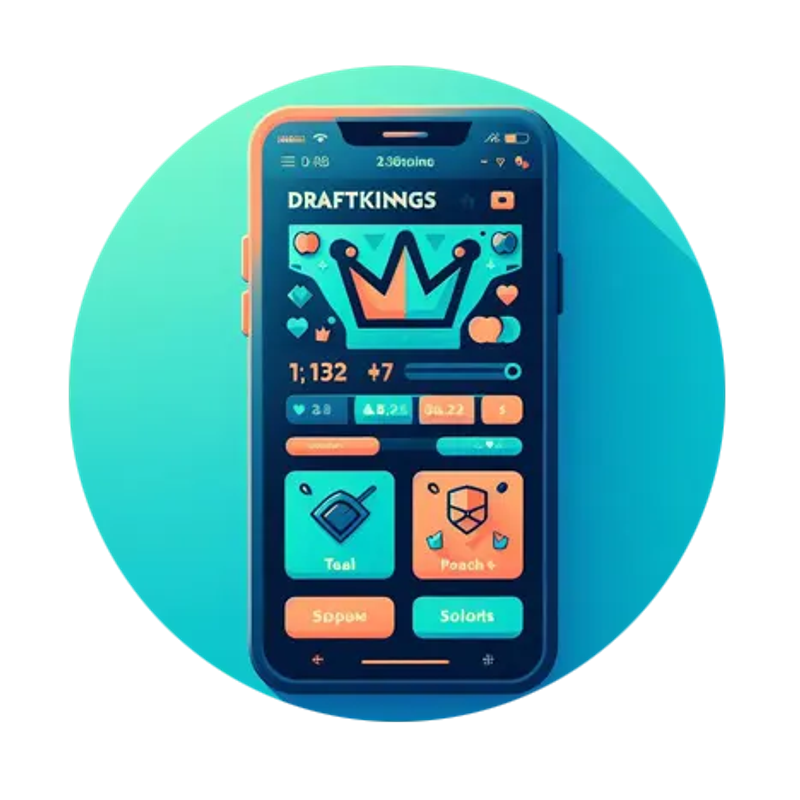 Smartphone with DraftKings Sportsbook app open
