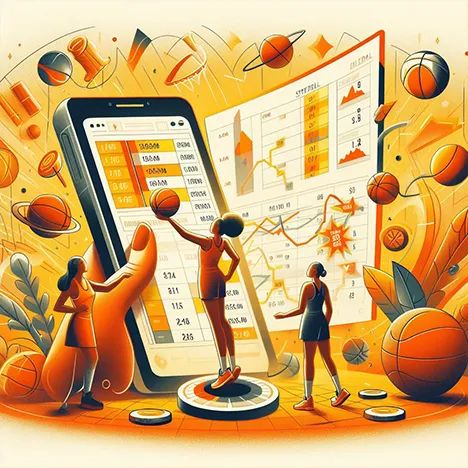 A basketball bettor comparing different sportsbooks and wnba odds to find the best ones