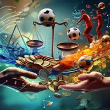 Illustration of sports betting