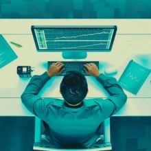 A person learning about how to trade forex