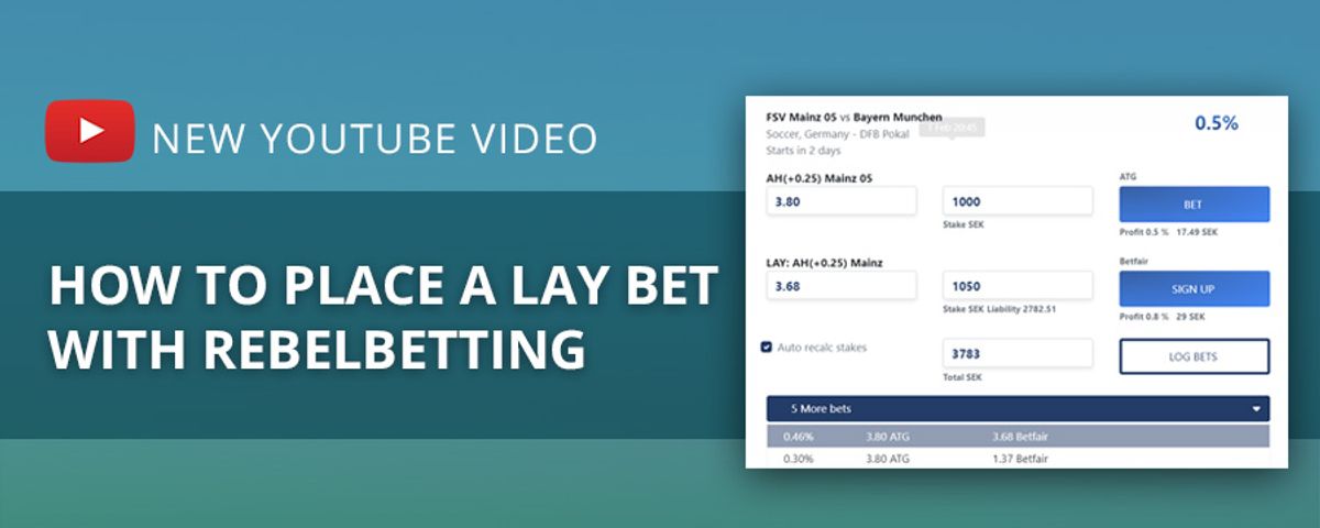 How to place a Lay bet – lay betting