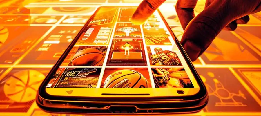 Illustration of sports betting