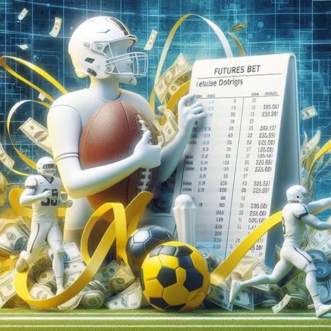 A person placing a futures bet on a college football game