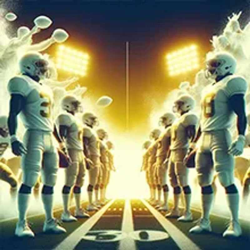 A college football match about to begin