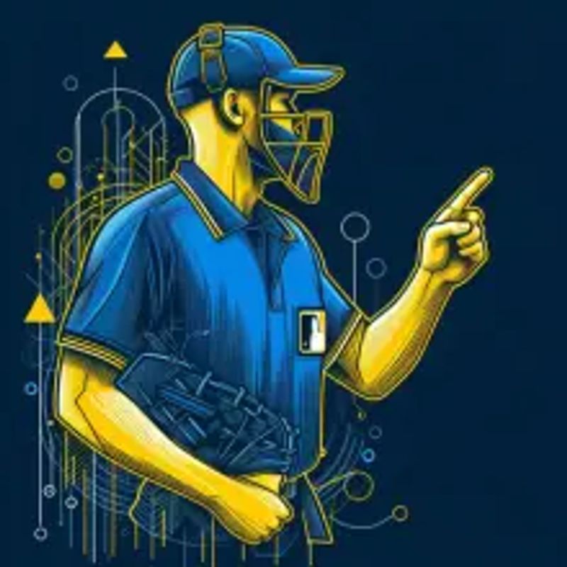 A baseball umpire