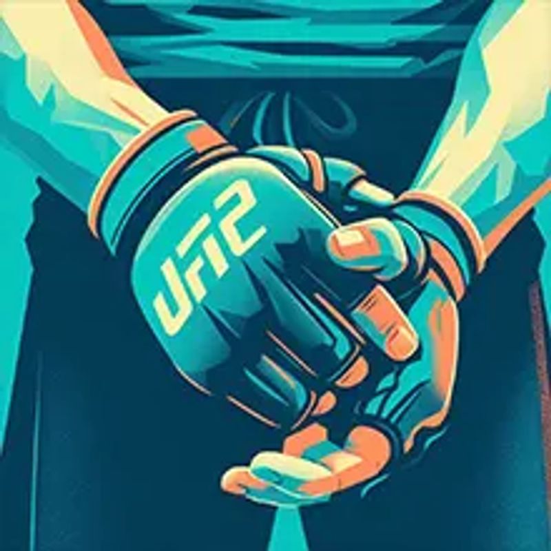 MMA fighters grappling on the ground at a ufc fight
