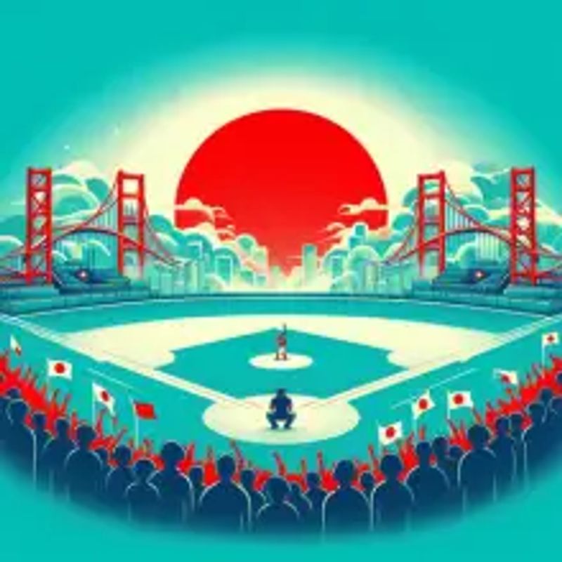The final game of the baseball japan series about to begin, the audience is hopeful for the final stage