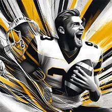 A excited fan who have mastered college football sports betting